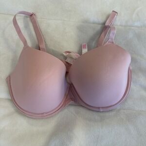 Pink Victoria's Secret T-Shirt Bra Lightly Padded Underwire Pink 34DD